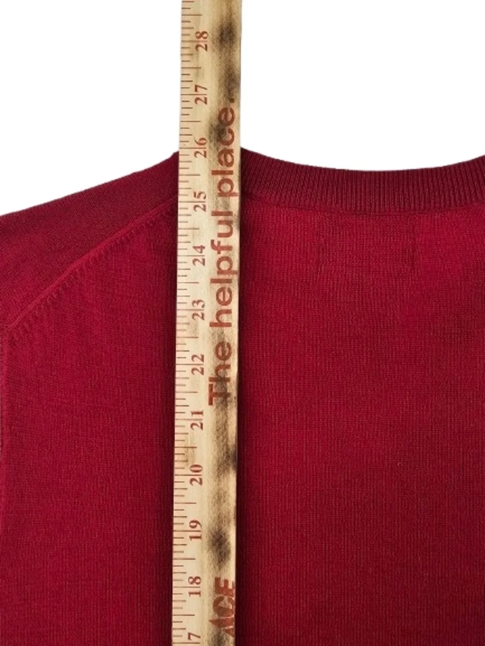 Club Room Sweater Vest 100% Estate Merino Wool Men's Medium Red‎ Soft Luxury